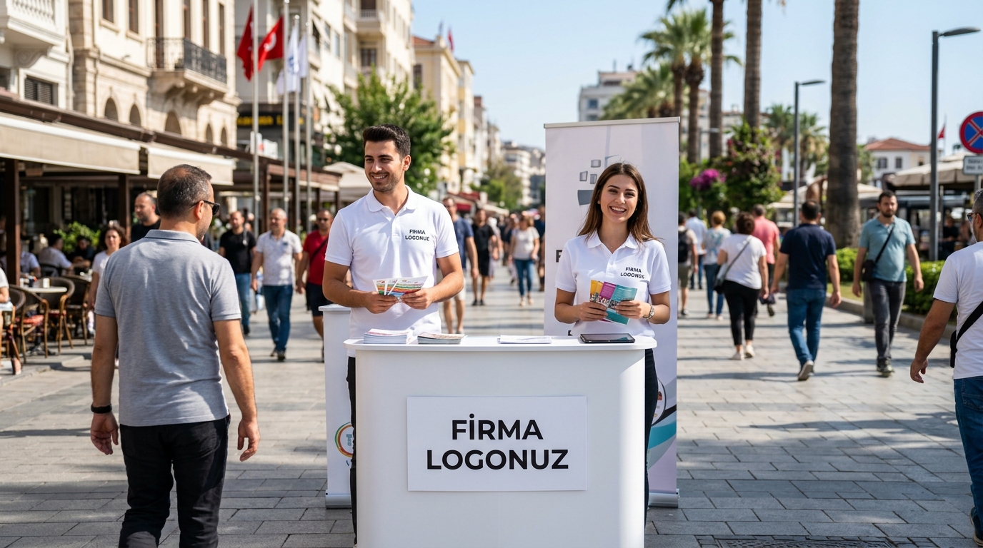 Stand Başı Broşür Dağıtım Elemanı Temini